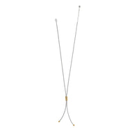 Brighton Interlok Twist Two Tone Lariat Necklace