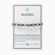 Benedictine Blessings Bracelet-Black/Silver - Inspired Style Boutique