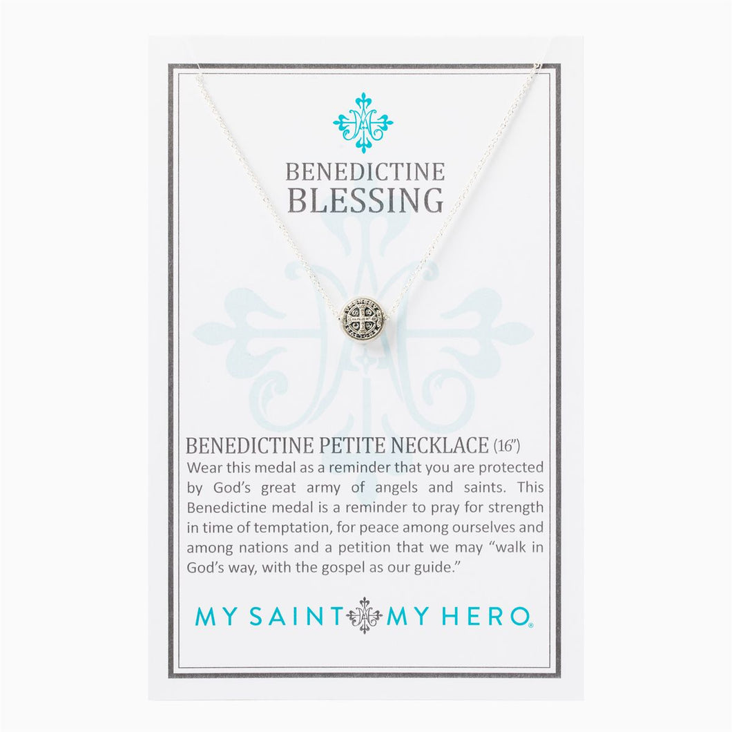 Benedictine Petite Necklace- Silver - Inspired Style Boutique