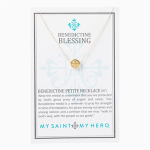 Benedictine Petite Necklace- Gold - Inspired Style Boutique