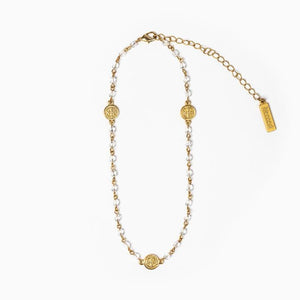 Blessing Choker and Wrap Bracelet Gold/Crystal