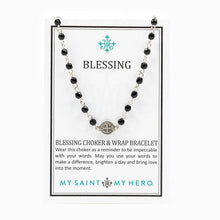 Blessing Choker and Wrap Bracelet Gold/Crystal