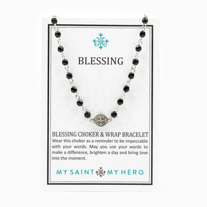 Blessing Choker and Wrap Bracelet Gold/Crystal