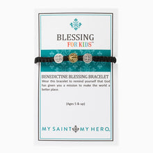 Benedictine Blessing Bracelet for Kids- Black - Inspired Style Boutique