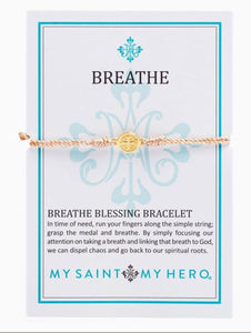 Breathe Blessing Bracelet- Metallic Copper/Gold