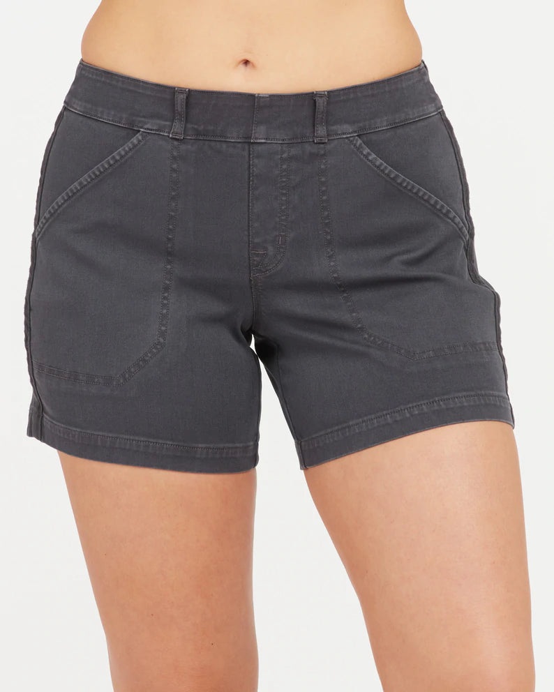 Spanx Stretch Twill Shorts, 6