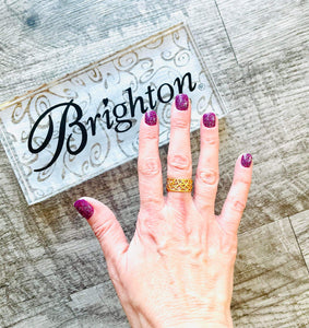 Brighton Christo GB Meridian Zenith Narrow Ring