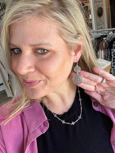 Brighton Contempo Medallion Duo French Wire Earrings