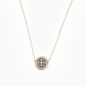 Benedictine Petite Necklace- Silver - Inspired Style Boutique