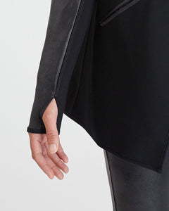 Spanx Drape Front Jacket- Very Black